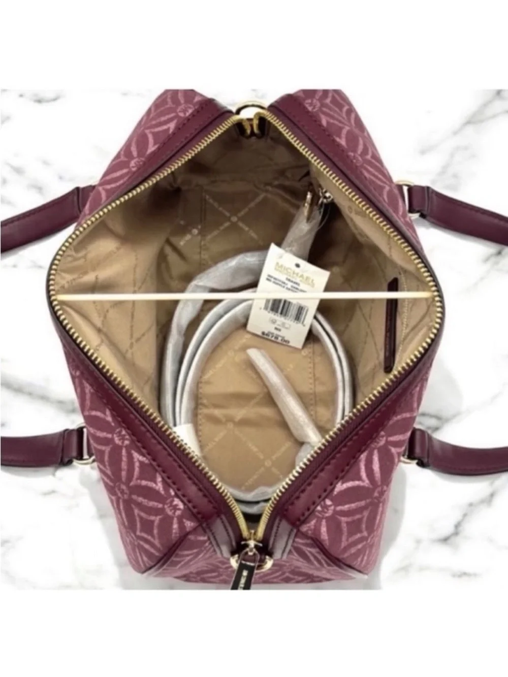 MICHAEL KORS MEDIUM DUffFLE SATCHEL CROSSBODY BAG